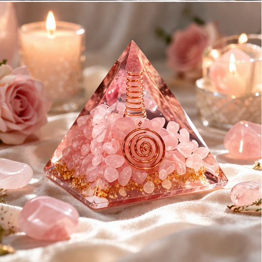 💖✨ Love Attraction Pyramid (Rose Quartz) – Love, Harmony & Emotional Healing