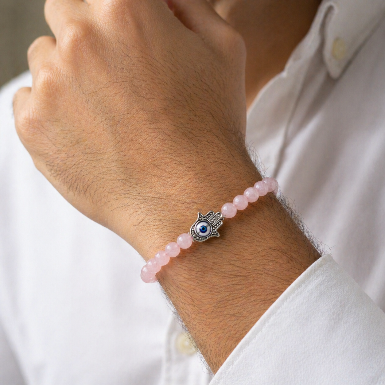 Love Attraction With Nazar Protection Hamsa Bracelet